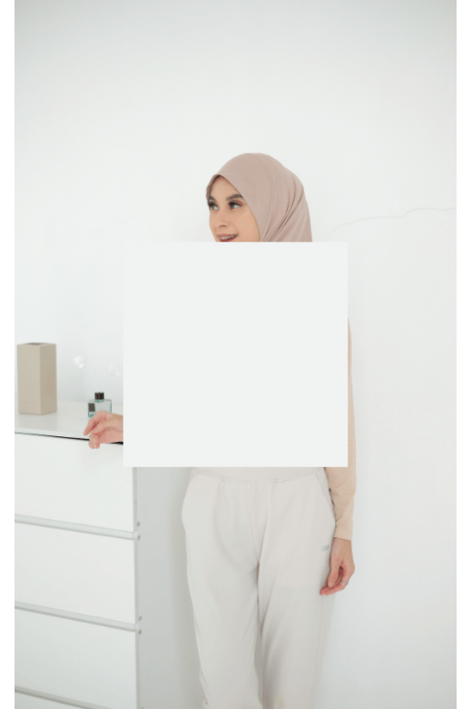 Maisa Hijab Sporty Cream